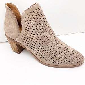 {Lucky Brand} Podgia Suede Perforated Booties